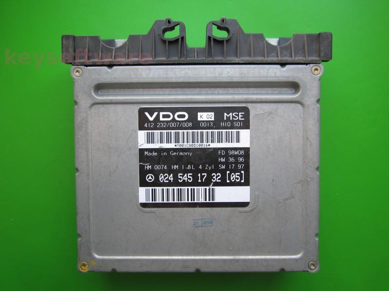 ECU Mercedes C 1.8 0245451732 VDO MSE W202