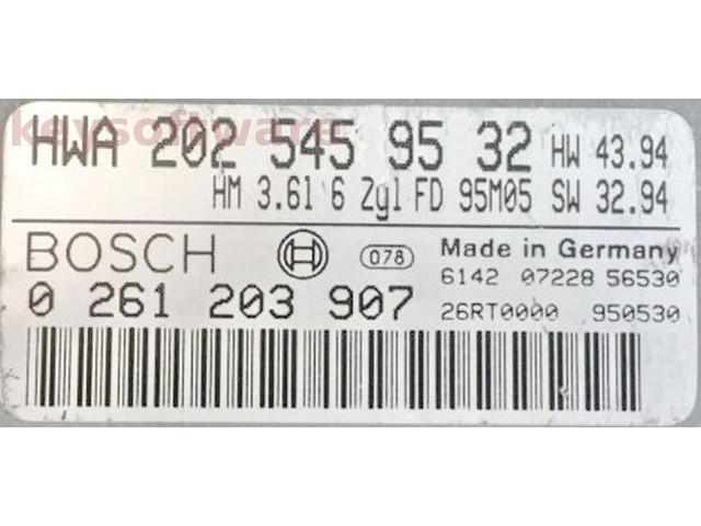 ECU Mercedes C 3.6 2025459532 0261203907 M3.4.2 {