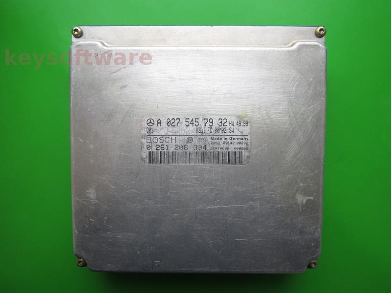 ECU Mercedes C 5.0 A0275457932 0261206304 ME2.0 W215