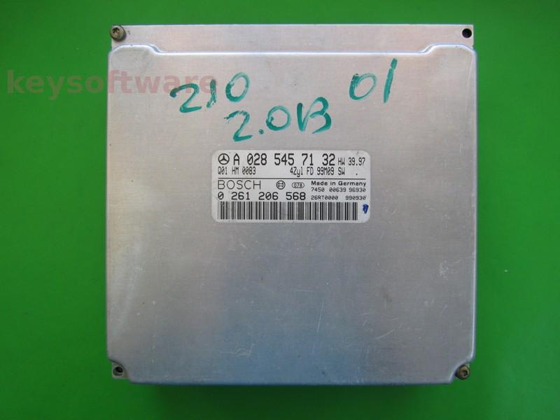 ECU Mercedes CLK 2.0 A0285457132 0261206568 ME2.1 `