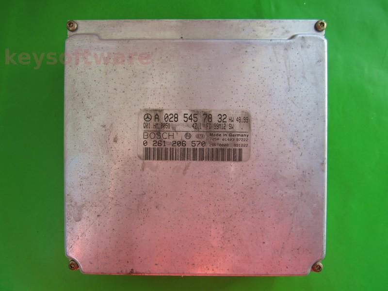 ECU Mercedes CLK 2.3 A0285457832 0261206570 ME2.1 W208