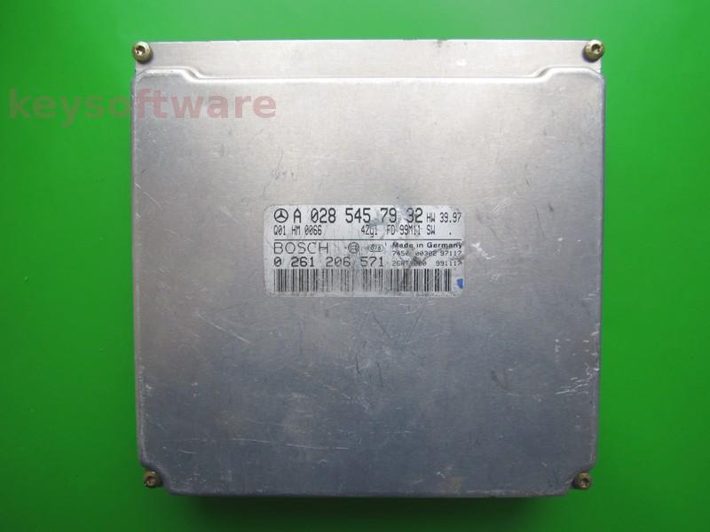 ECU Mercedes CLK 2.3 A0285457932 0261206571 ME2.1 W208