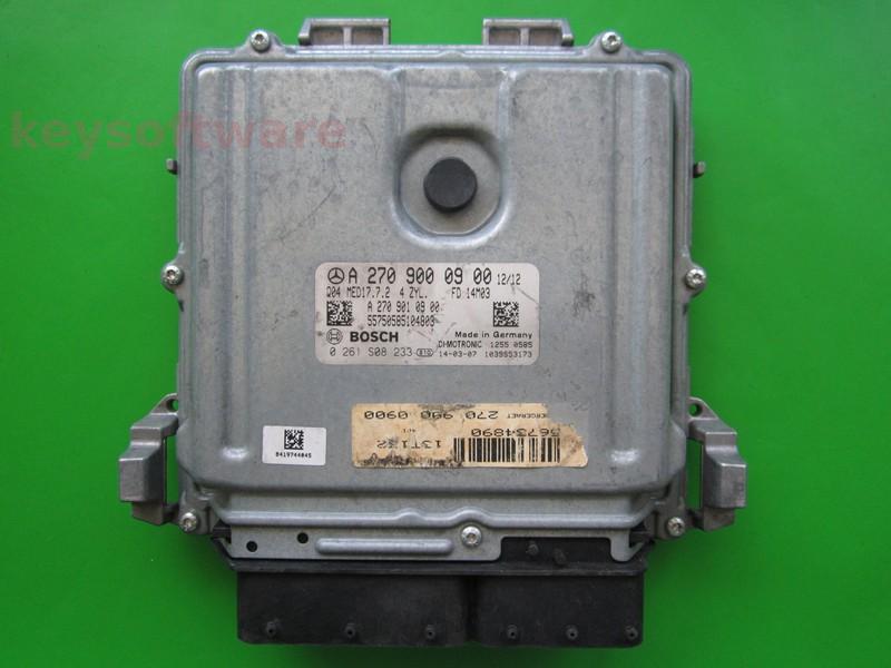 ECU Mercedes CLA 1.6 A2709000900 0261S08233 MED17.7.2