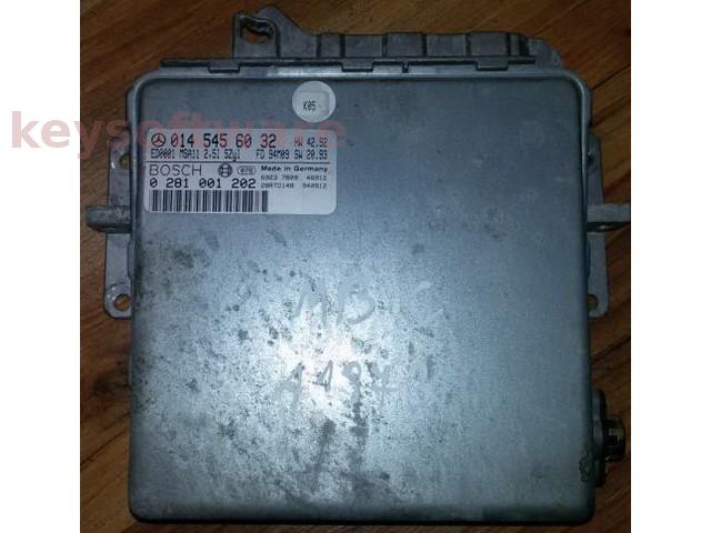 ECU Mercedes C 2.5D 0145456032 0281001202 MSA11{