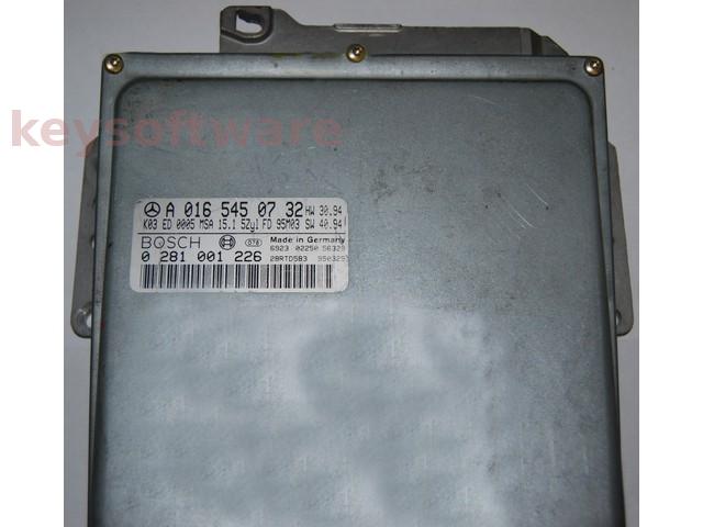 ECU Mercedes C 2.5TD A0165450732 0281001226 MSA15.1 W202 {