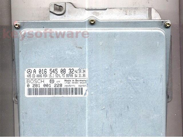ECU Mercedes C 2.5TD A0165450832 0281001228 MSA15.1 W202