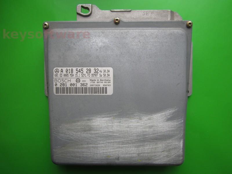 ECU Mercedes C 2.5TD A0185452832 0281001362 MSA15.1 W202