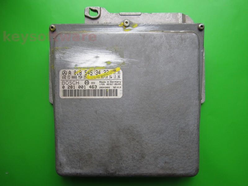 ECU Mercedes C 2.5TD A0185453432 0281001463 MSA15.1 W202