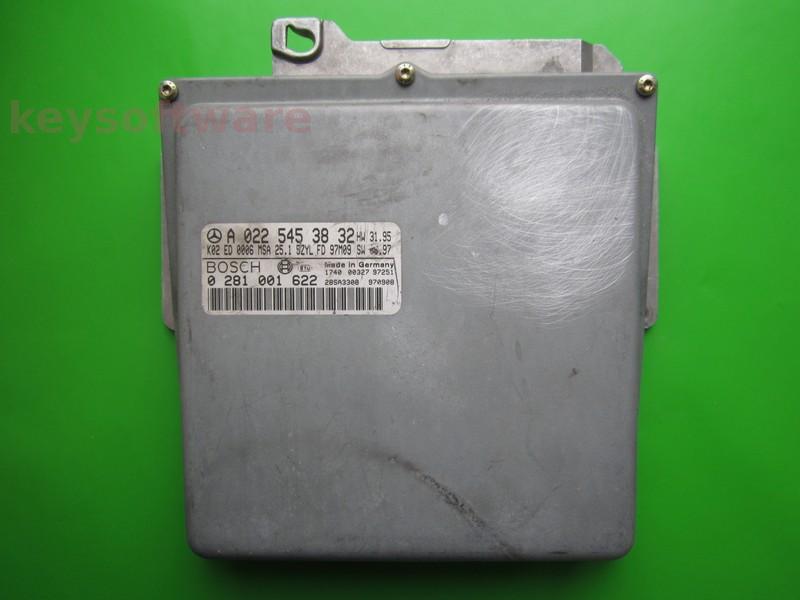 ECU Mercedes C 2.5TD A0225453832 0281001622 MSA15.1 W202