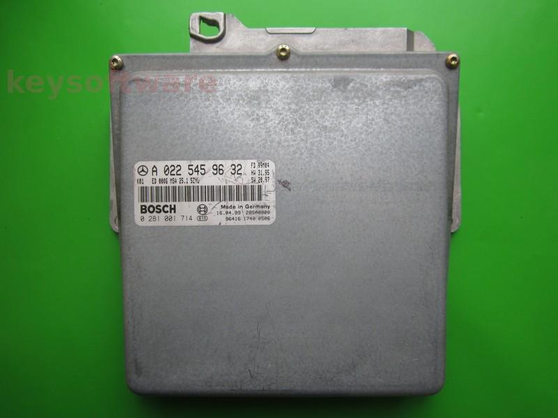 ECU Mercedes E 2.5TD A0225459632 0281001714 MSA15.1 W202