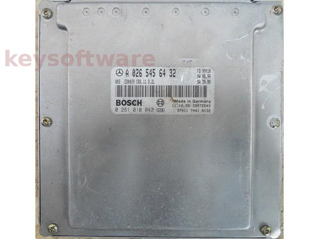 ECU Mercedes E 2.2CDI A0265456432 0281010042 CR2.11 EDC15C6 { +
