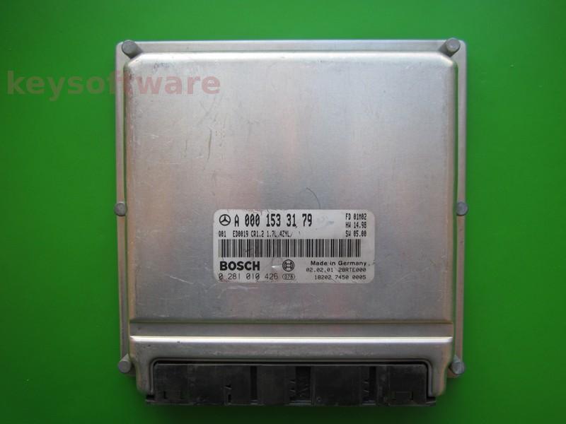 ECU Mercedes A 1.7CDI A0001533179 0281010426 CR1.2 EDC15C0