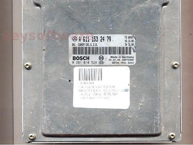 ECU Mercedes C 2.2CDI A6111532479 0281010528 CR2.11 EDC15C6 {