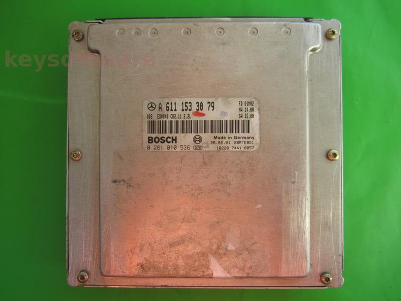 ECU Mercedes E 2.2CDI A6111533079 0281010536 CR2.11 EDC15C6
