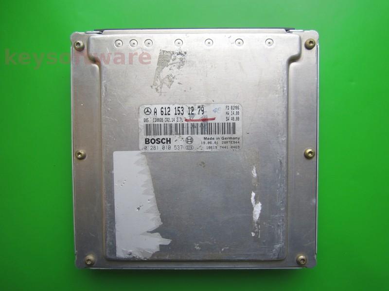 ECU Mercedes E 2.7CDI A6121531279 0281010537 CR2.14 EDC15C6