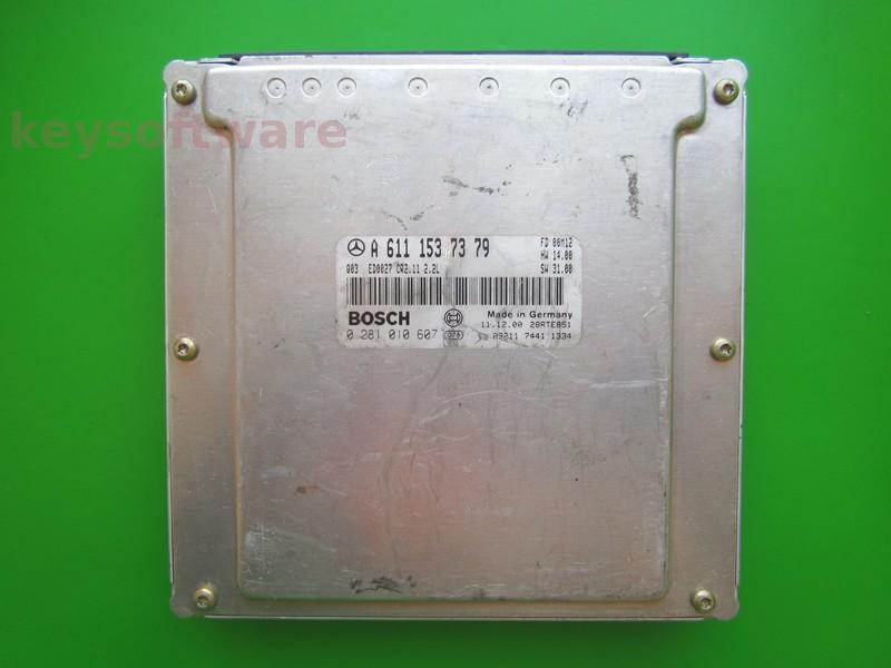 ECU Mercedes C 2.2CDI A6111537379 0281010607 CR2.11 EDC15C6 }