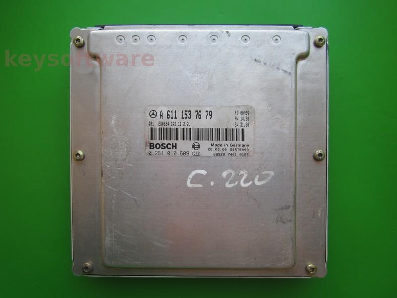 ECU Mercedes C 2.2CDI A6111537679 0281010609 CR2.11 EDC15C6