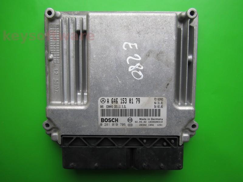 ECU Mercedes E 2.2CDI A6461530179 0281010706 CR3.11 EDC16C2
