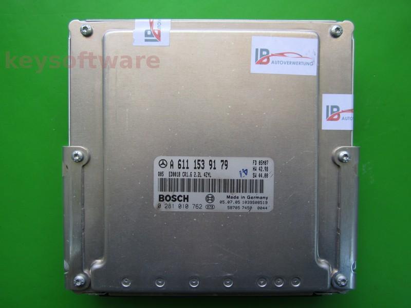 ECU Mercedes E 2.2CDI A6111539179 0281010762 CR1.6 EDC15C0