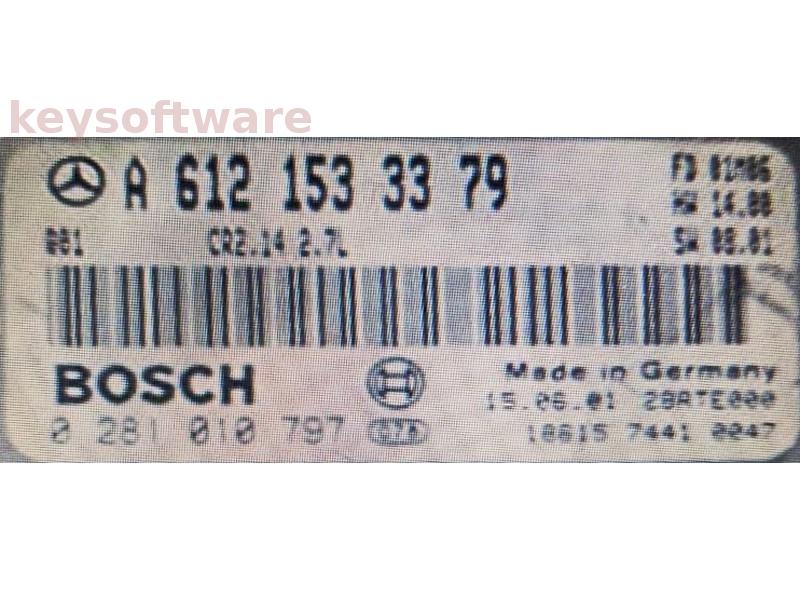 ECU Mercedes C 2.7CDI A6121533379 0281010797 CR2.14 EDC15C6 {