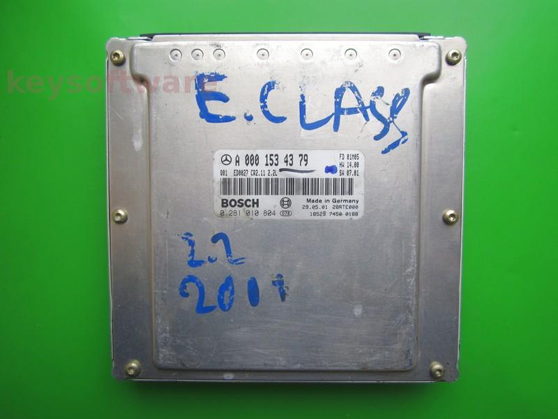 ECU Mercedes E 2.2CDI A0001534379 0281010804 CR2.11 EDC15C6 {+