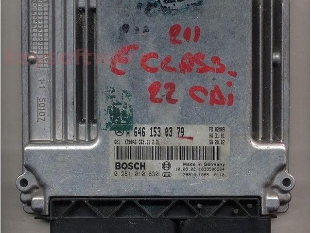ECU Mercedes E 2.2CDI A6461530379 0281010830 CR3.11 EDC16C2