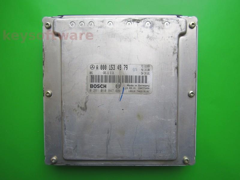 ECU Mercedes E 2.2CDI A0001534879 0281010847 CR2.11 EDC15C6 {+