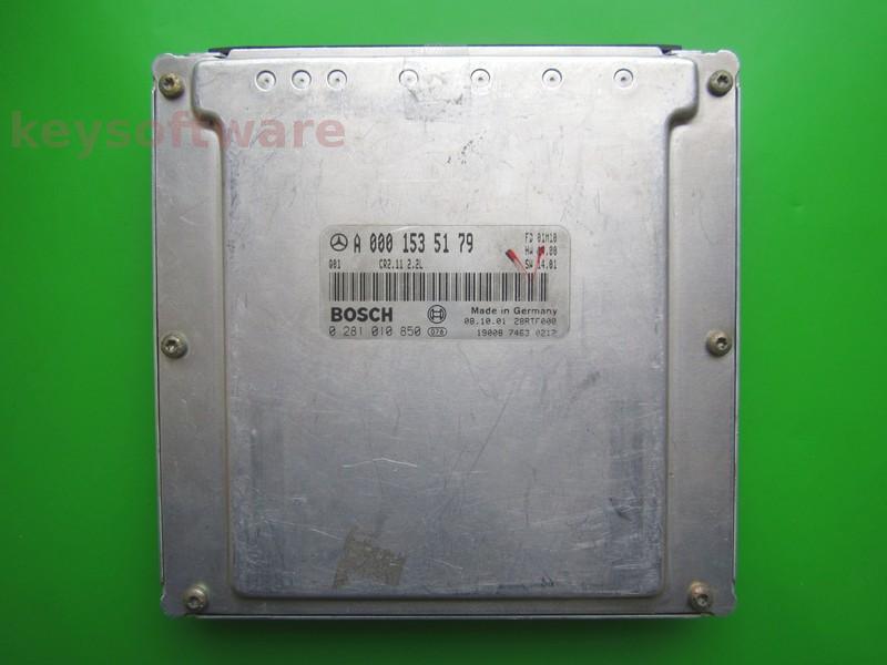 ECU Mercedes E 2.2CDI A0001535179 0281010850 CR2.11 EDC15C6