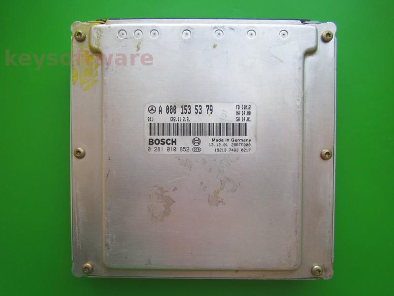 ECU Mercedes C 2.2CDI A0001535379 0281010852 CR2.11 EDC15C6