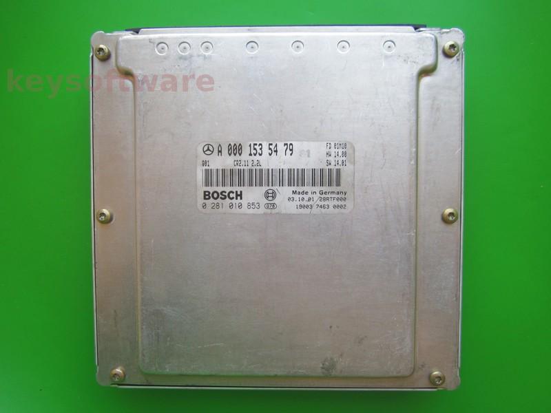 ECU Mercedes C 2.2CDI A0001535479 0281010853 CR2.11 EDC15C6