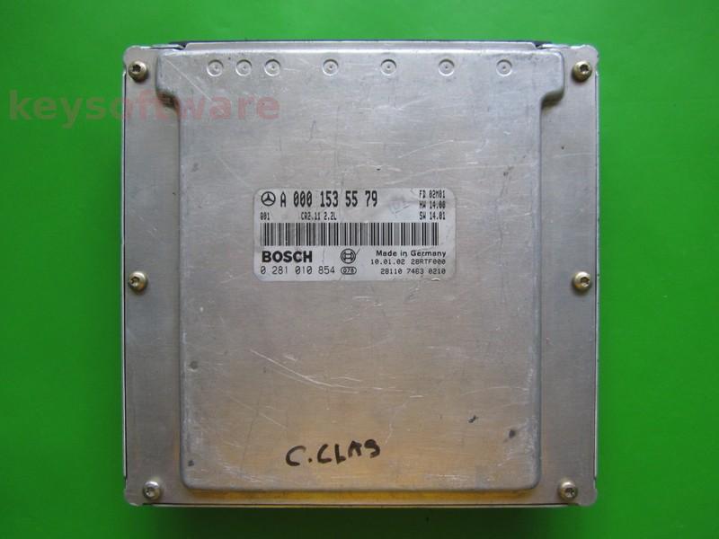 ECU Mercedes C 2.2CDI A0001535579 0281010854 CR2.11 EDC15C6