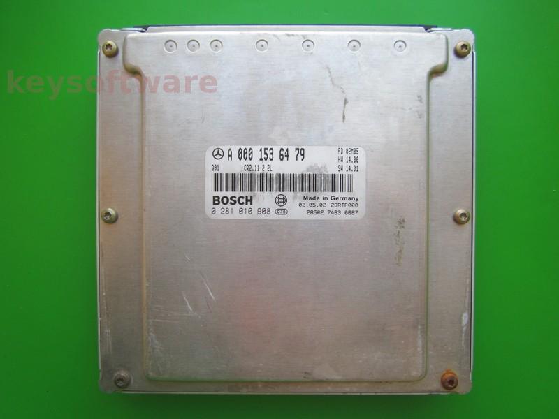ECU Mercedes C 2.2CDI A0001536479 0281010908 CR2.11 EDC15C6