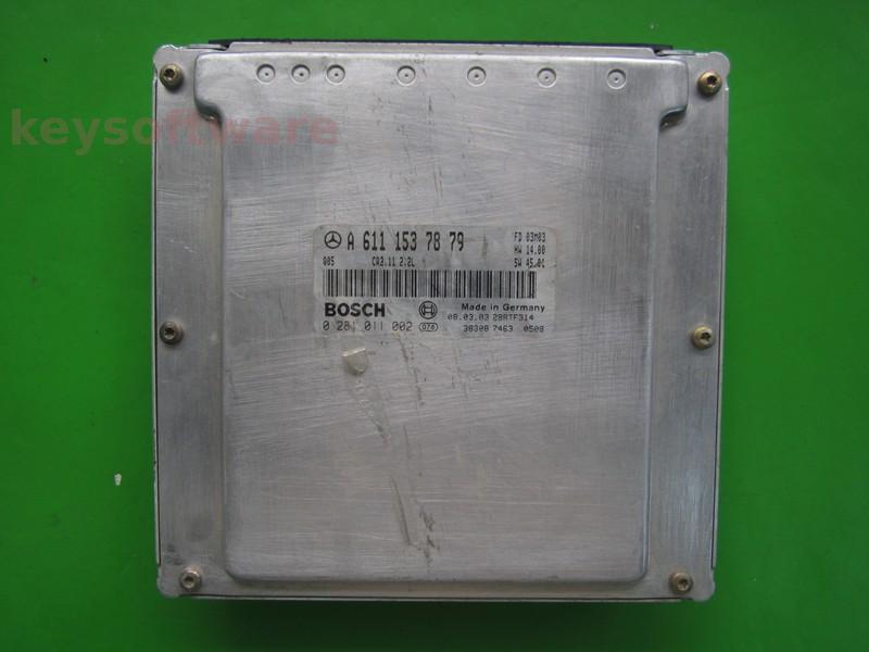 ECU Mercedes C 2.2CDI A6111537879 0281011002 CR2.11 EDC15C6 { +