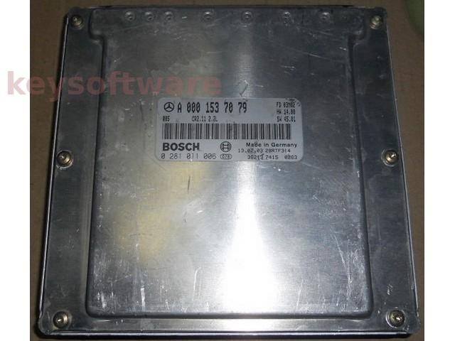 ECU Mercedes C 2.0CDI A0001537079 0281011006 CR2.11 EDC15C6 {+