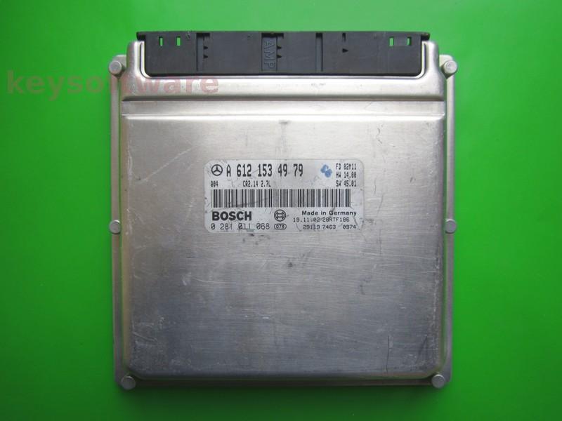 ECU Mercedes CLK 2.7CDI A6121534979 0281011068 CR2.14 EDC15C6 }