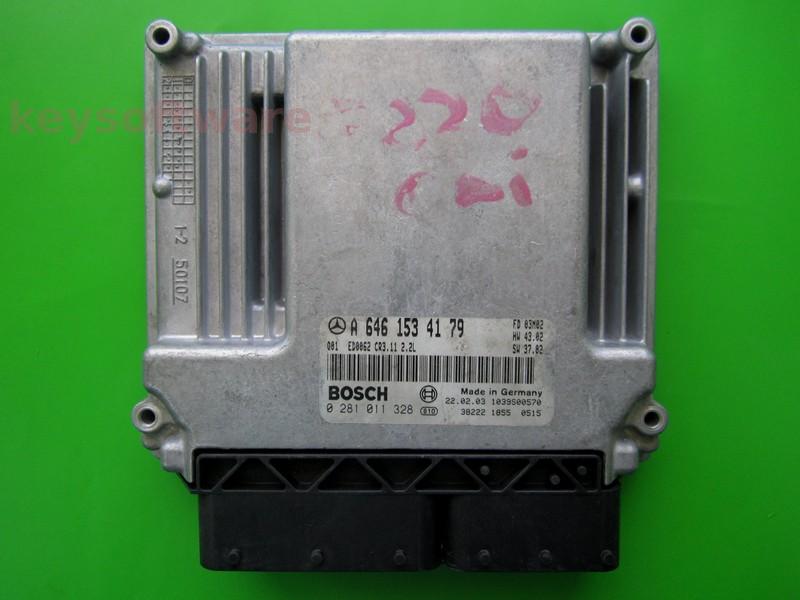 ECU Mercedes E 2.2CDI A6461534179 0281011328 CR3.11 EDC16C2