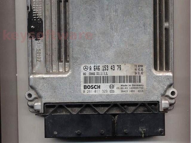 ECU Mercedes E 2.2CDI A6461534379 0281011329 CR3.11 EDC16C2 {+