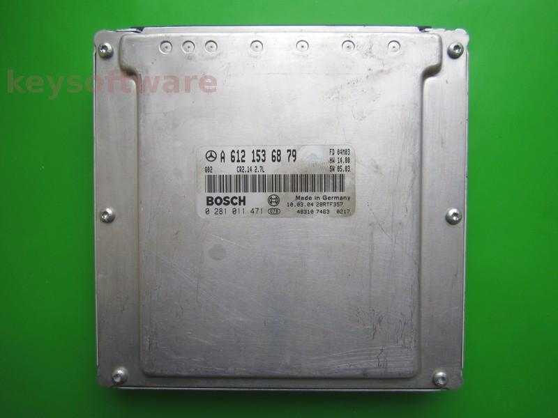 ECU Mercedes CLK 2.7CDI A6121536879 0281011471 CR2.14 EDC15C6 {
