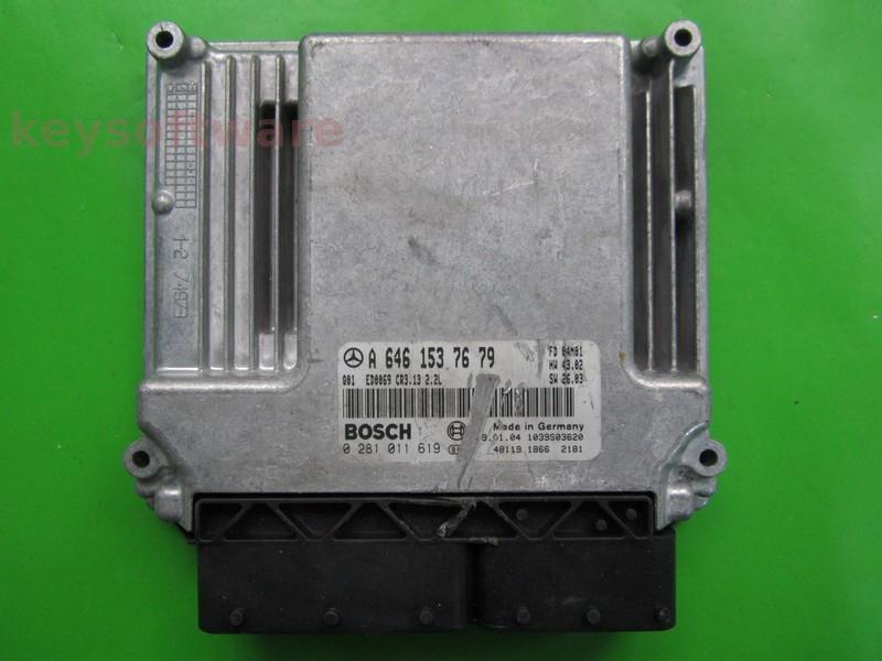 ECU Mercedes C 2.2CDI A6461537679 0281011619 CR3.13 EDC16C2