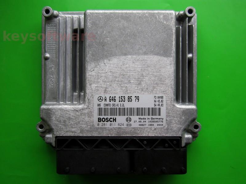 ECU Mercedes E 2.2CDI A6461538579 0281011624 CR3.41 EDC16C2