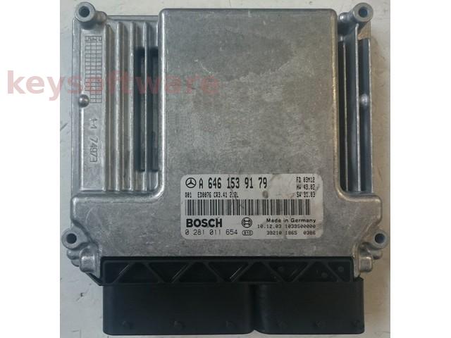 ECU Mercedes C 2.2CDI A6461539179 0281011654 CR3.41 EDC16C2 {