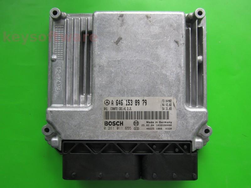 ECU Mercedes C 2.2CDI A6461538979 0281011655 CR3.41 EDC16C2 +