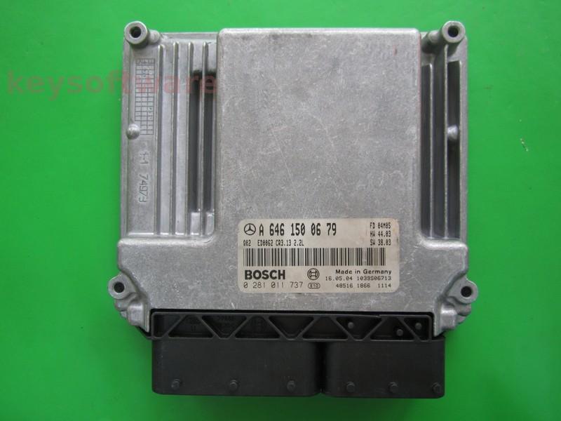 ECU Mercedes C 2.2CDI A6461500679 0281011737 CR3.13 EDC16C2