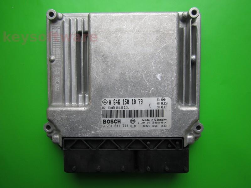 ECU Mercedes C 2.2CDI A6461501079 0281011741 CR3.44 EDC16C2 + }