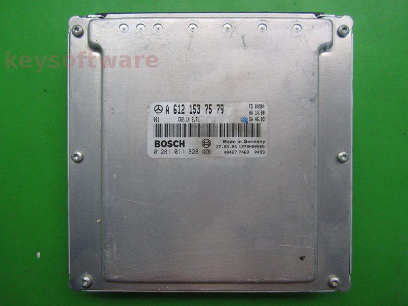 ECU Mercedes CLK 2.7CDI A6121537579 0281011828 CR2.14 EDC15C6 {