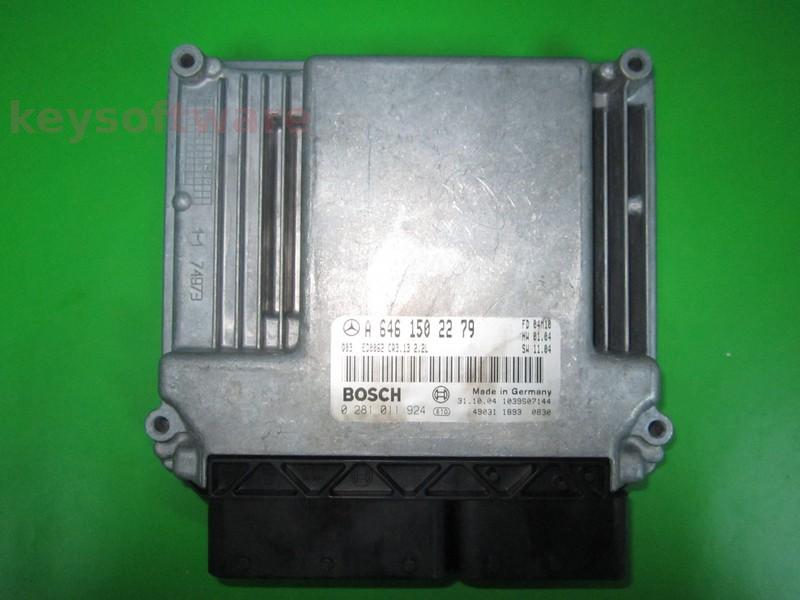 ECU Mercedes E 2.2CDI A6461502279 0281011924 CR3.13 EDC16C2