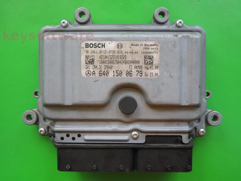 ECU Mercedes A 1.6CDI A6401500679 0281012059 CRA.31 EDC16C32