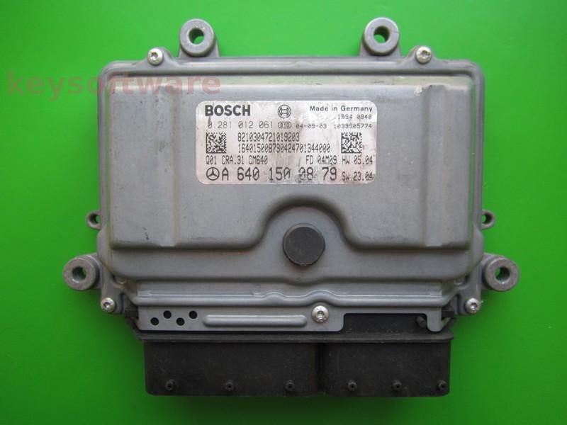 ECU Mercedes A 2.0CDI A6401500879 0281012061 CRA.31 EDC16C32