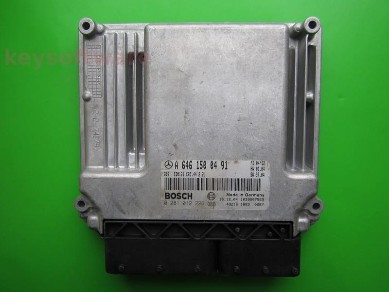 ECU Mercedes E 2.2CDI A6461500491 0281012226 CR3.44 EDC16C2