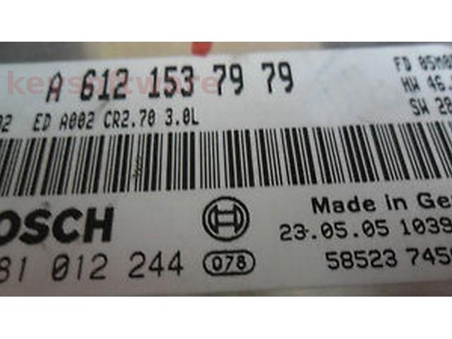 ECU Mercedes AMG 3.0CDI A6121537979 0281012244 CR2.70 EDC15C6 {